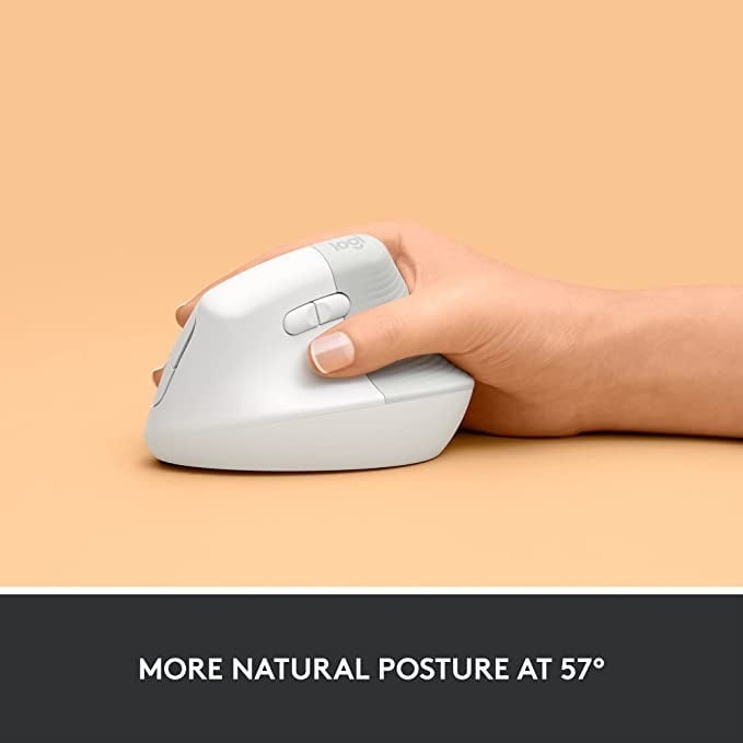 Mouse Bluetooth Logitech Ergonomic Lift Vertical Blanco – imagen 4