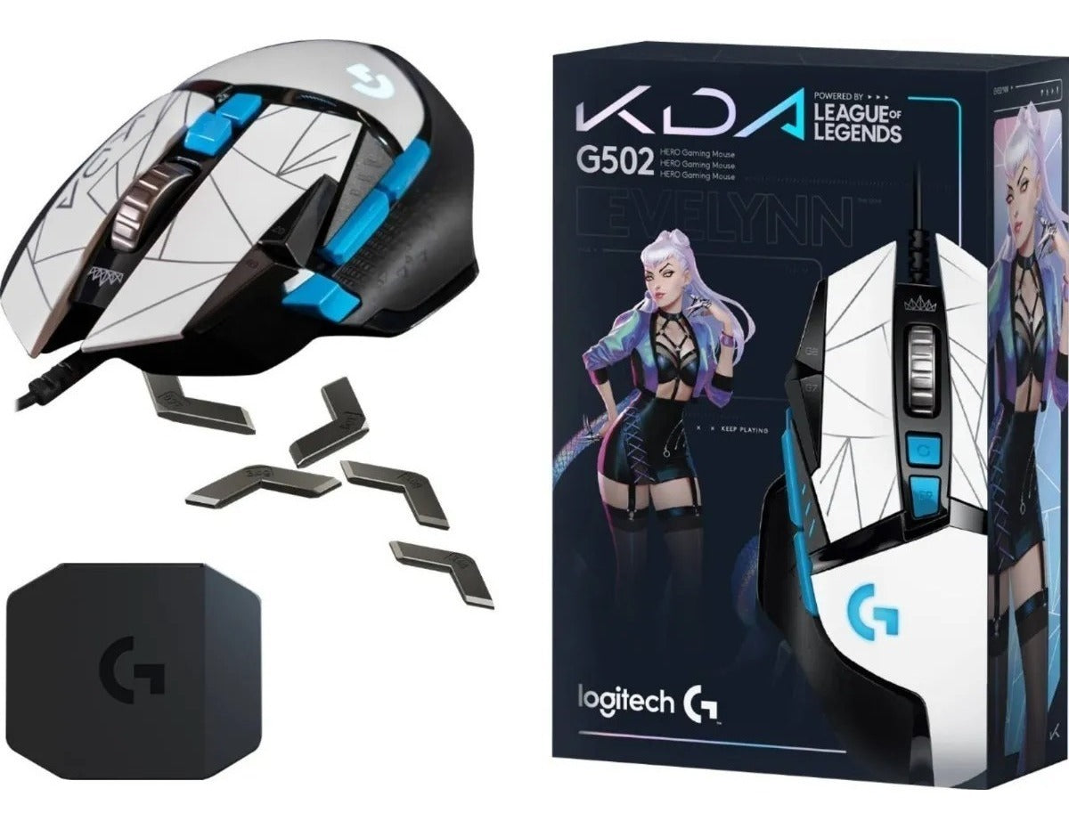 Mouse Gamer Logitech G502 Hero Kda Lol Blanco – imagen 2