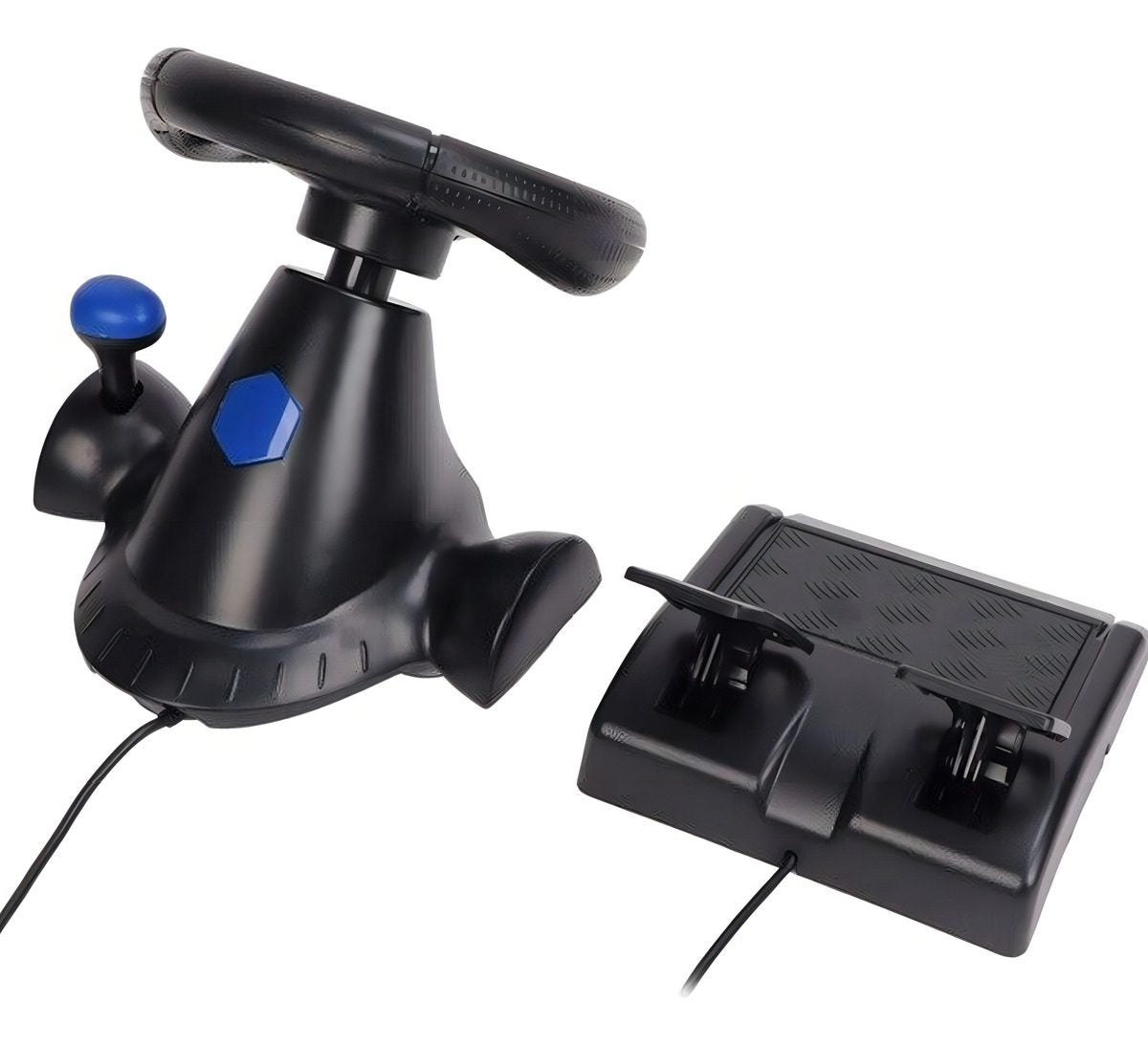 Kit Volante Con Pedales G7-v7 Para Pc Ps4 Xbox Switch Negro – imagen 2
