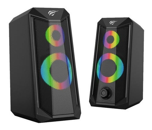 Parlantes Gamer Gamenote Sk202 Rgb Negro – imagen 3
