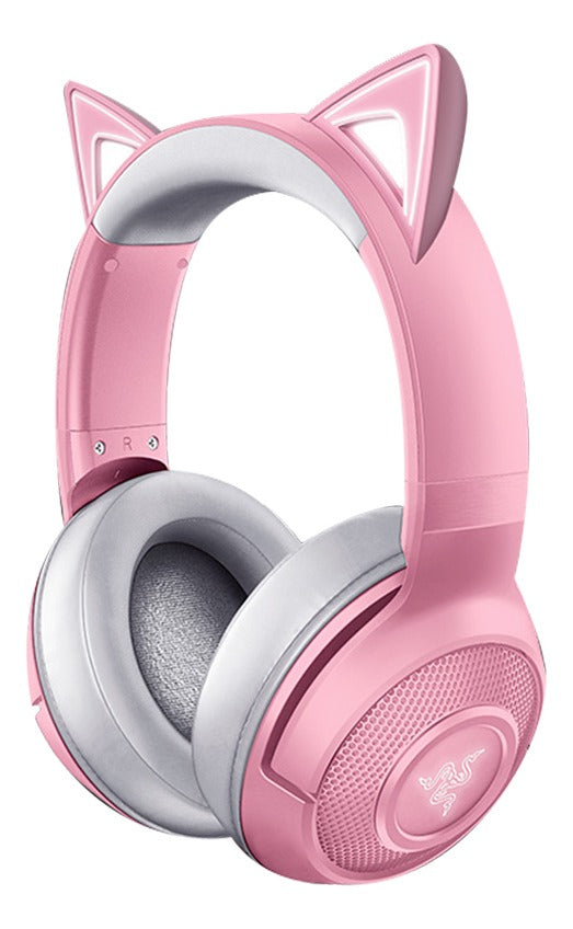 Audifonos Gamer Razer Bluetooth Kraken Kitty Edition Rgb Rosado – imagen 6