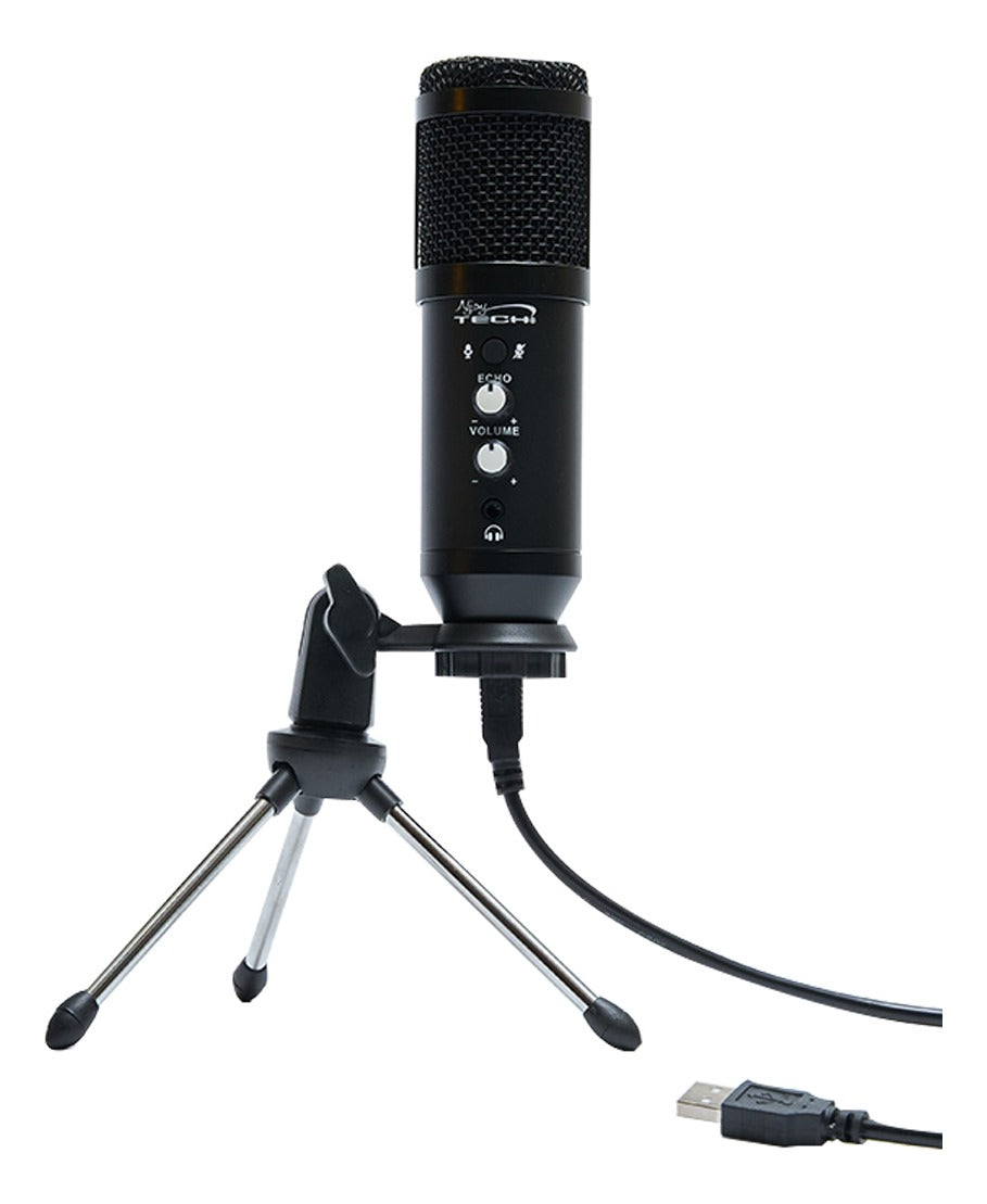 Micrófono Streamer Condensador Cardioide Usb Njoytech Negro – imagen 3