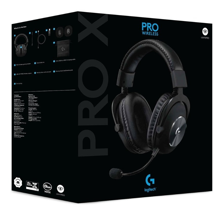 Audífonos Gamer Logitech G Pro X Wireless Lightspeed Negro – imagen 2