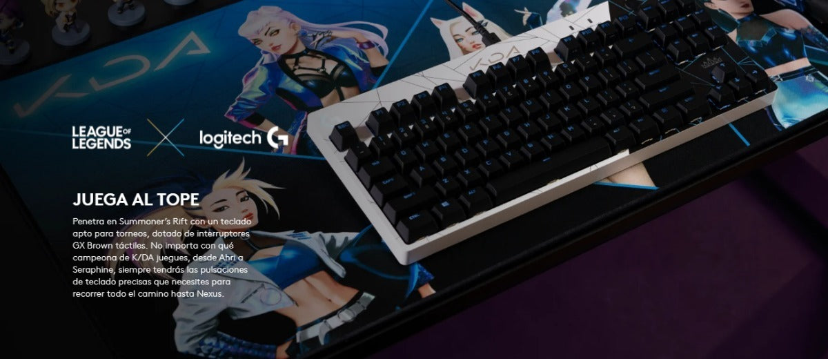 Teclado Gamer Mecanico Logitech Serie G Pro K/da Rgb Lol Negro – imagen 5