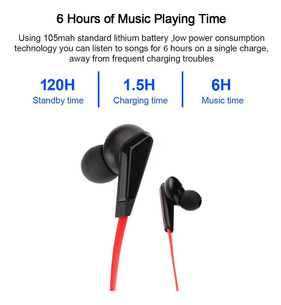 Audifonos Bluetooth Lenovo Deportivo He01 Negro – imagen 2