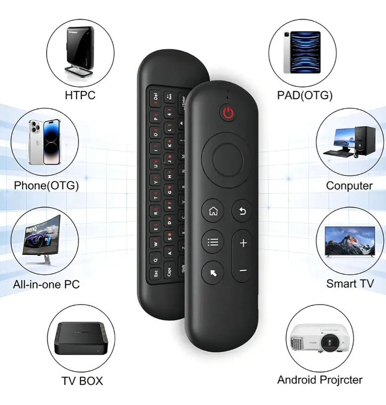 Control Remoto Air Mouse M5 con Teclado QWERTY Retroiluminado Bluetooth 5.2 - vista 5