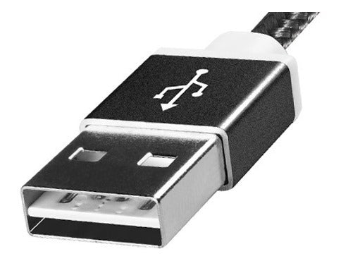 Cable Micro Usb Textil Adata Reversible 2.4a Negro – imagen 2