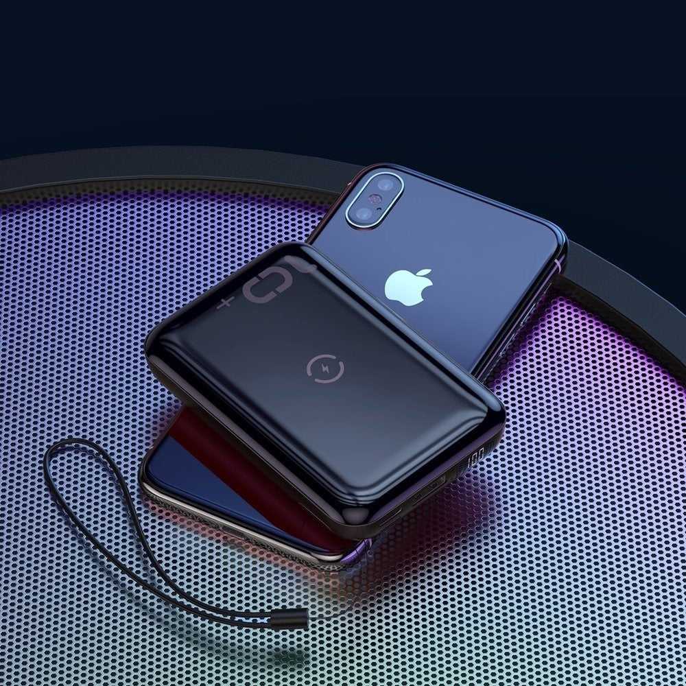 Batería Externa 10.000 Mah Mini S Qc3.0 Pd Inalámbrica Baseus Negro – imagen 4