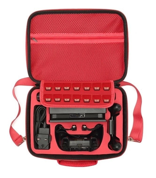 Maleta Bolso Nintendo Switch Mario + Lamina Mica De Vidrio – imagen 4