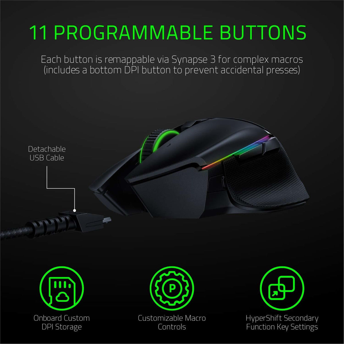 Mouse Gamer Razer Basilisk Ultimate Wireless Negro – imagen 2