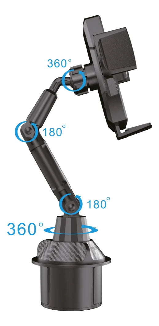 Soporte Celular Para Auto Tecnolab TL503 Posa Vasos Negro – imagen 2