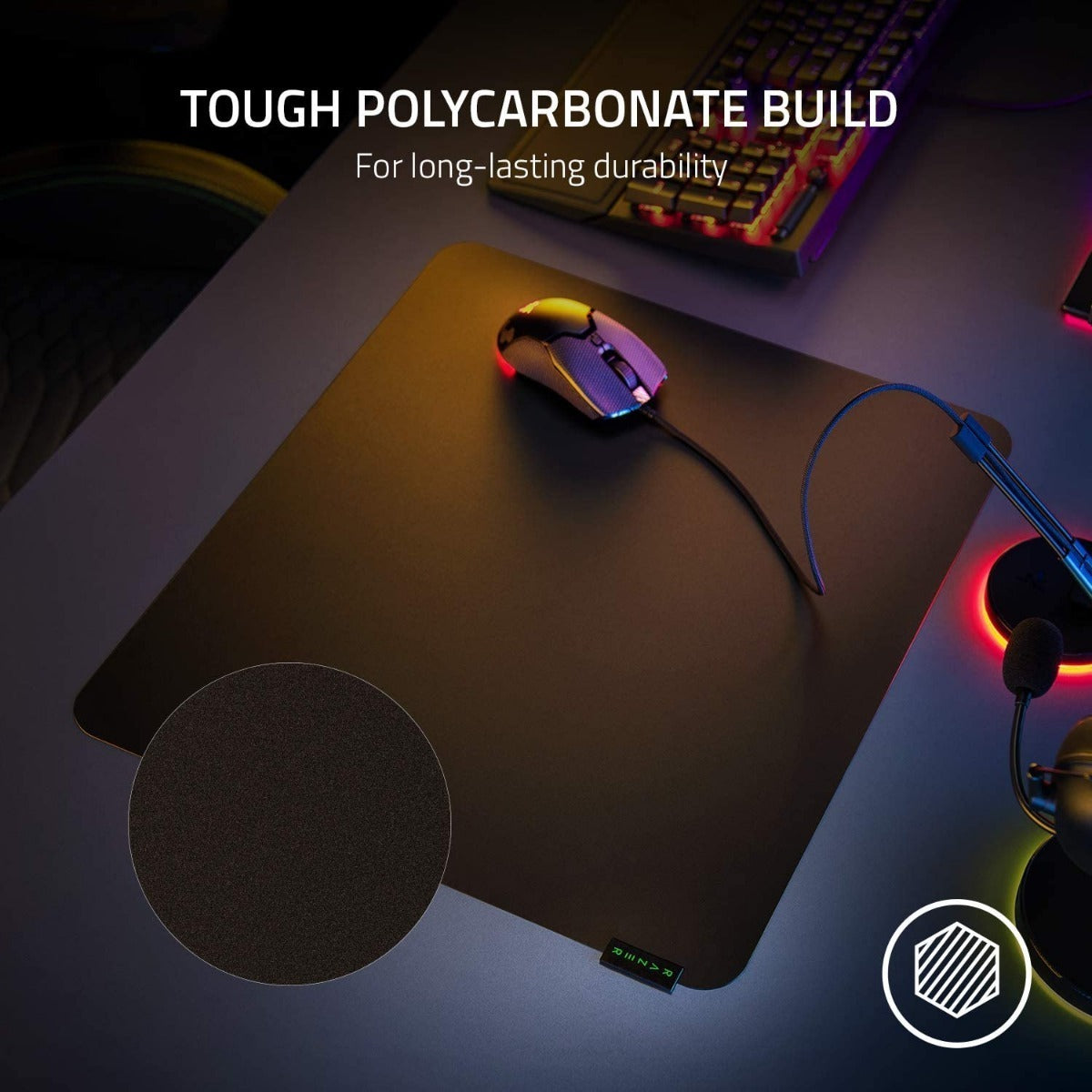 Mousepad Gamer Razer Sphex V3 Ultra Large 40x45 Negro – imagen 2