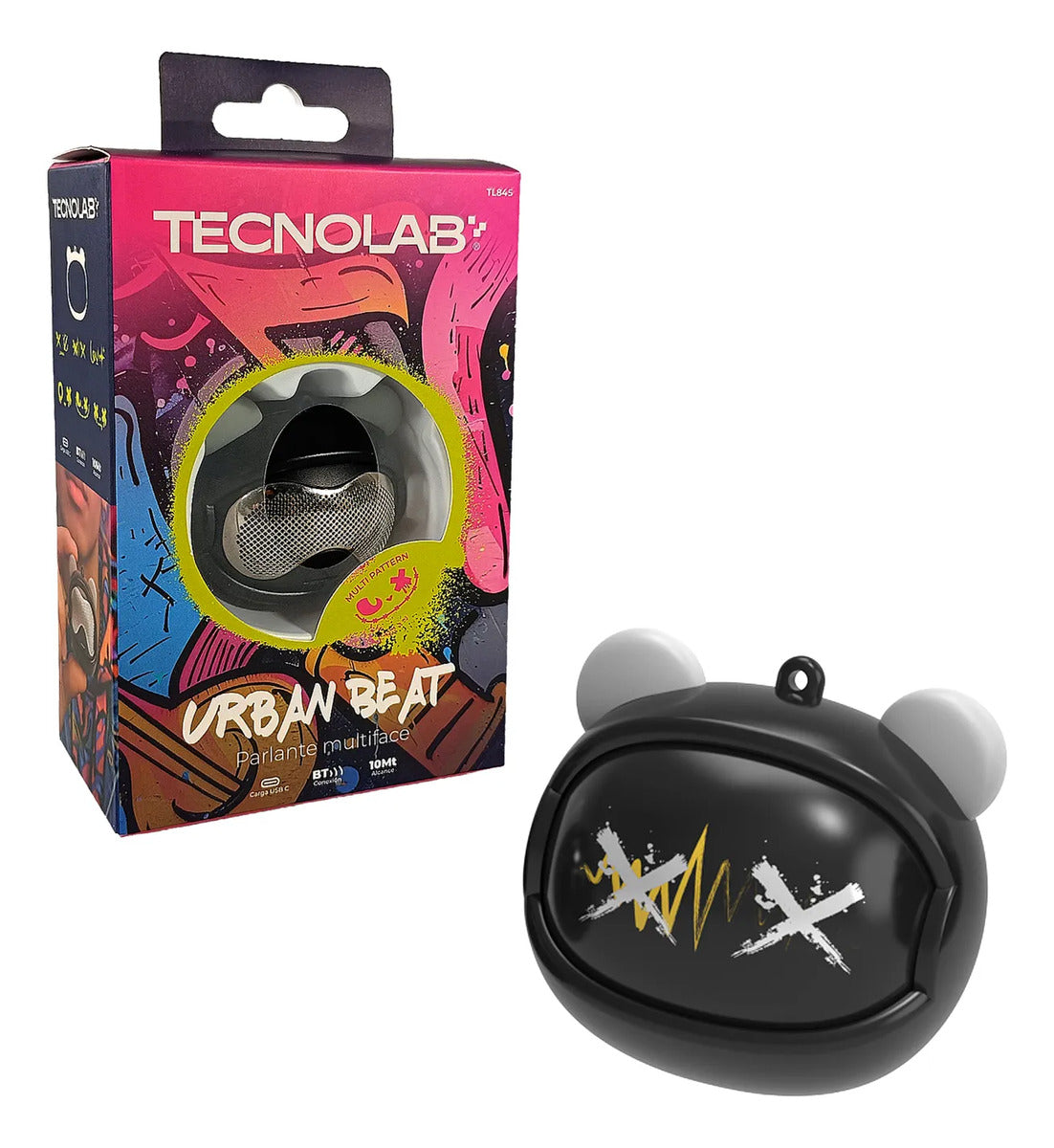 Parlante Bluetooth Multiface Tecnolab 5w Urban Beat Negro – imagen 2