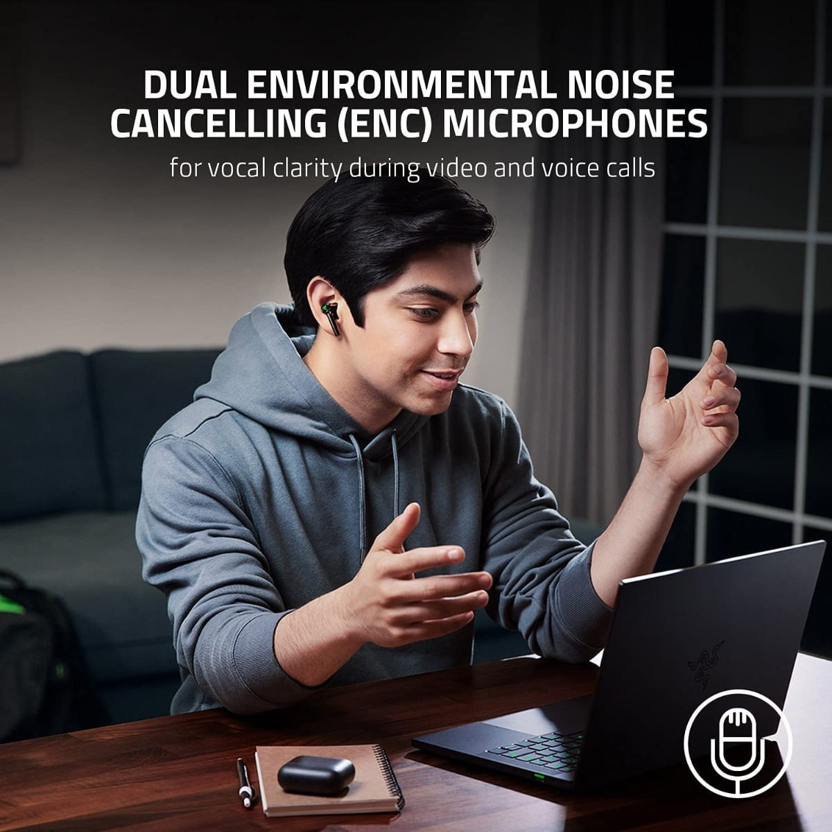 Audífonos Bluetooth Razer Hammerhead True Wireless Nuevo 2021 Rgb Anc – imagen 3