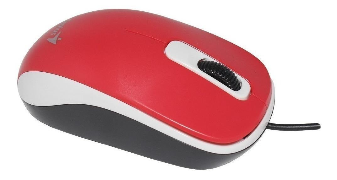 Mouse Genius Dx-110 Usb Optico Rojo – imagen 2