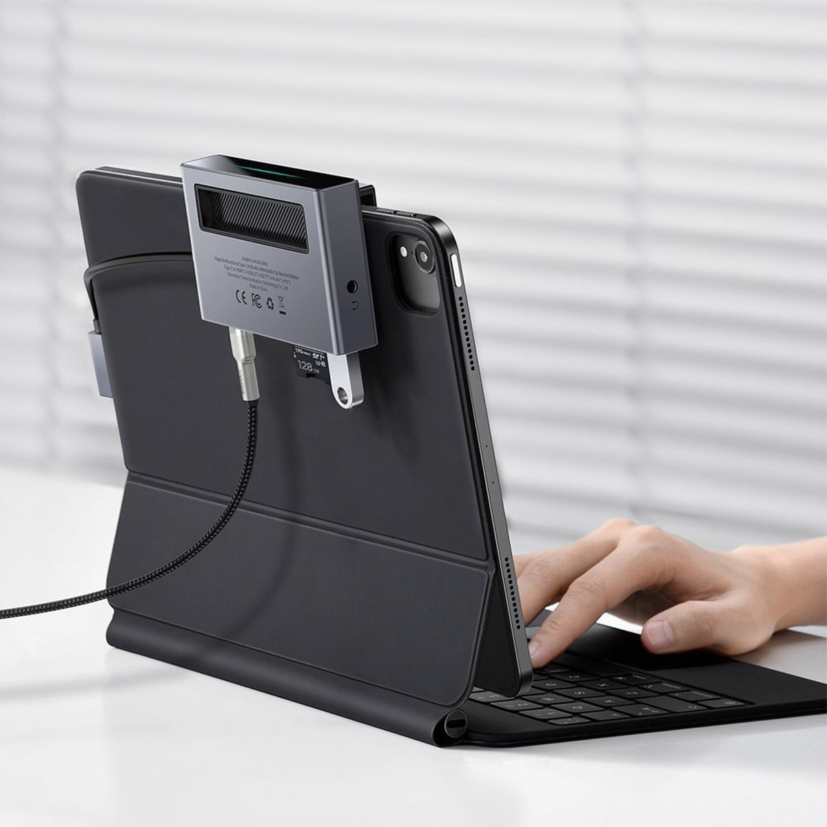 Adaptador Hub Usb C Magic Multifuncional Retráctil 6 En 1 Baseus – imagen 5