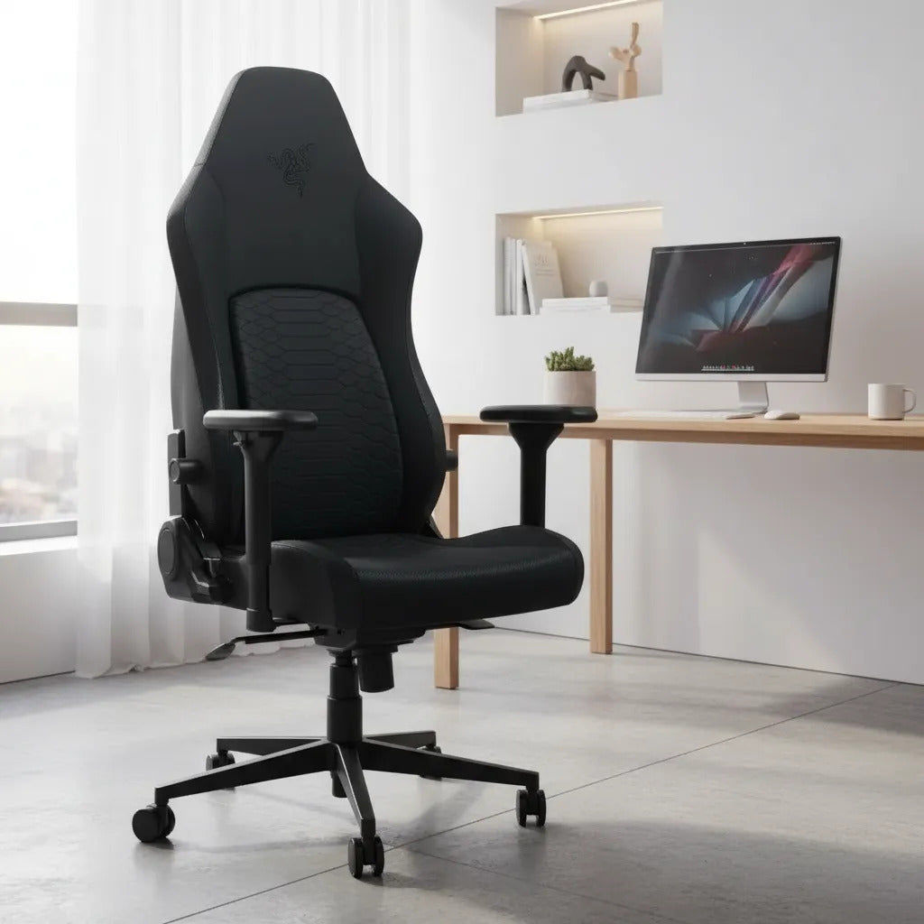 Silla Gamer Profesional Razer Iskur V2 Black Logo Negro – imagen 4