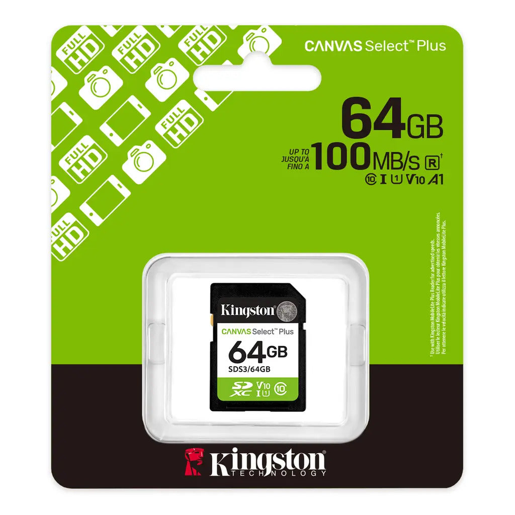 Memoria Tarjeta Sd Kingston Canvas Select Plus 64 Gb Clase 10 – imagen 3