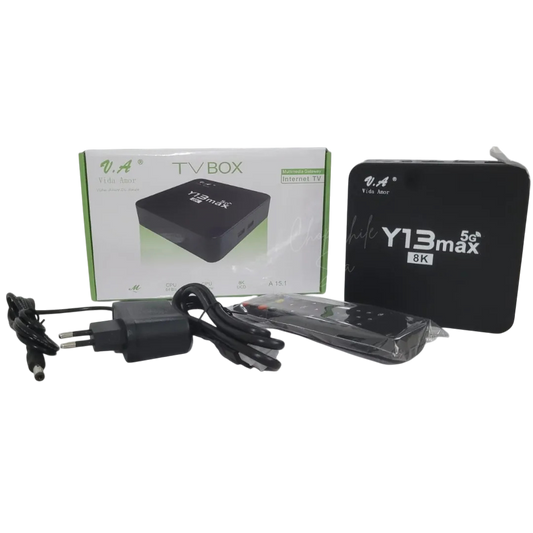 Android TV Box Tv Box Y13 Max 5g 8k 2 Tb Ram y 512 Gb Negro