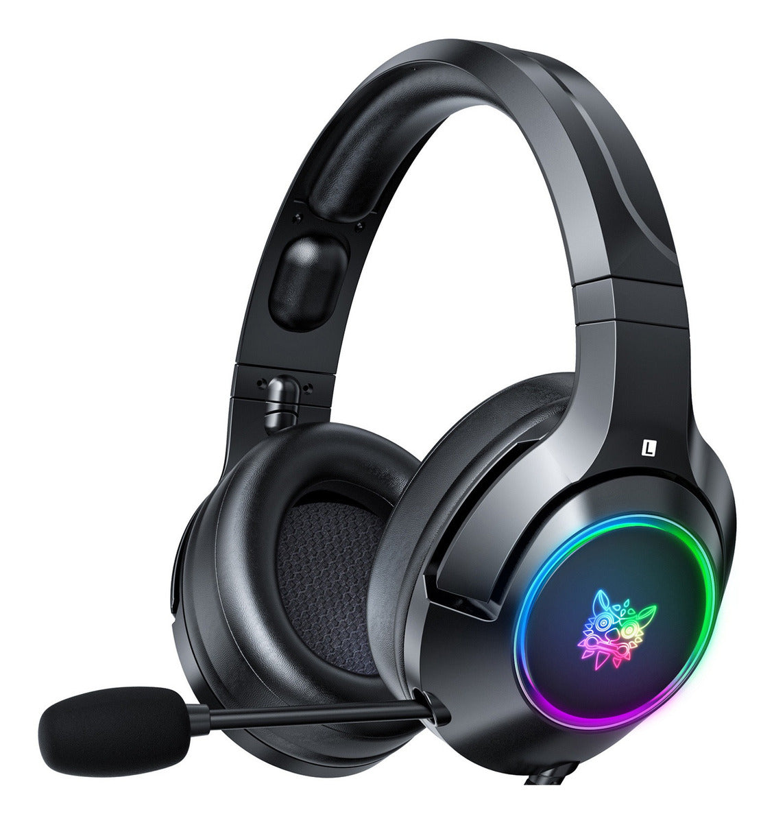 Audfonos Gamer Onikuma k9 Rgb Orejas 7.1 Usb Negro – imagen 2