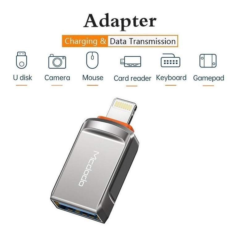 Adaptador Mcdodo Usb 3.0 Hembra A Lightning Macho iPhone Otg – imagen 2