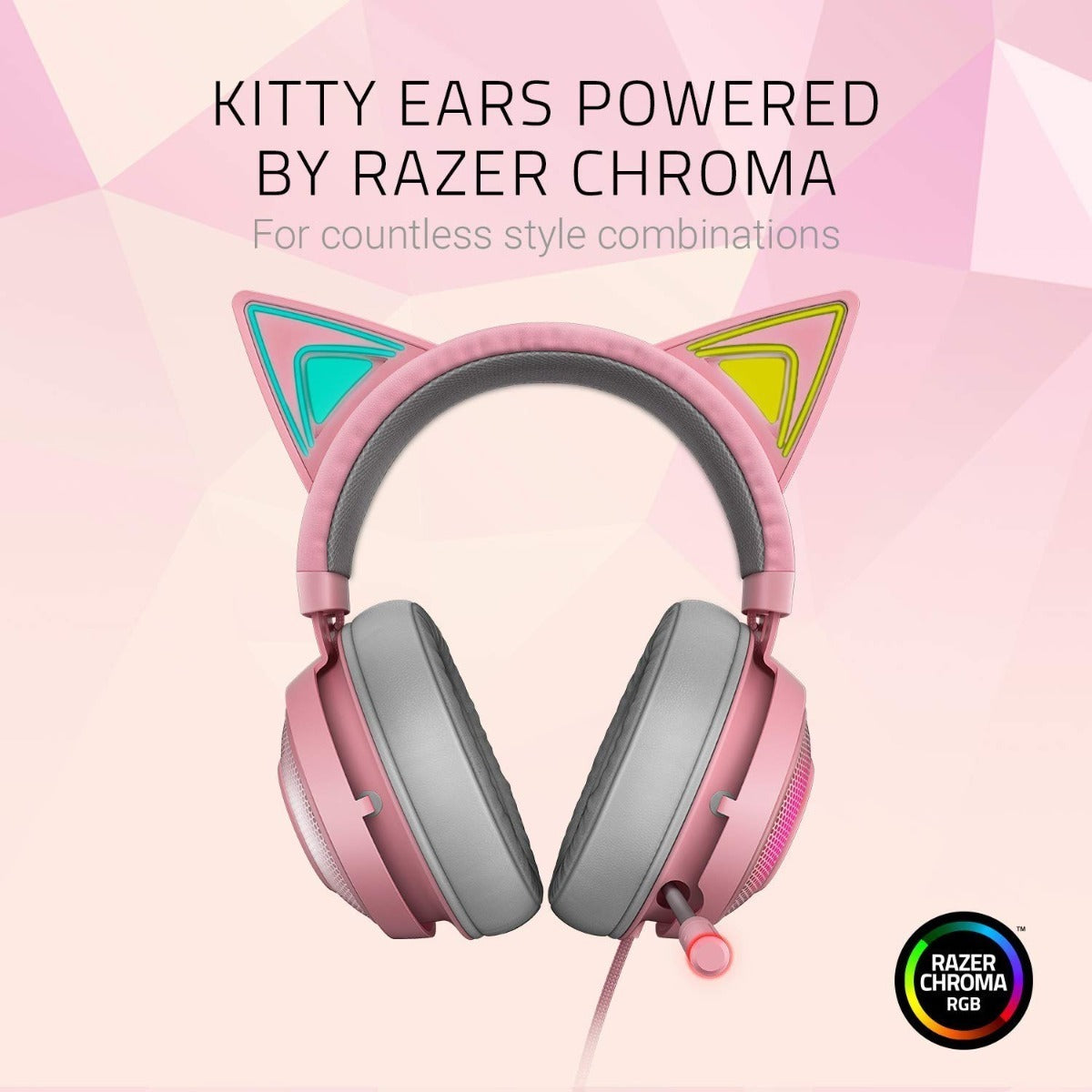 Audifonos Gamer Razer Kraken Kitty Chroma Rgb Usb Rosado – imagen 5