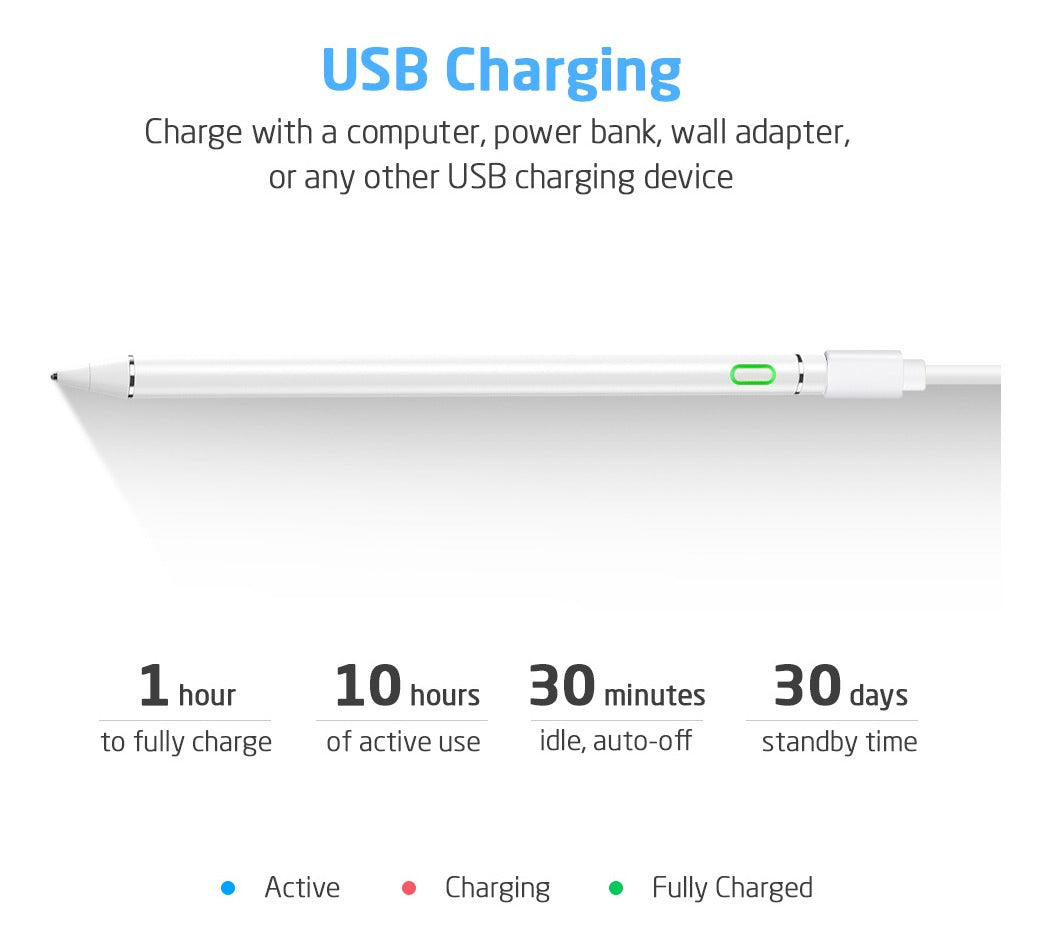 Lápiz Pencil S-pen Universal Ipad Galaxy Tab Huawei Blanco – imagen 4