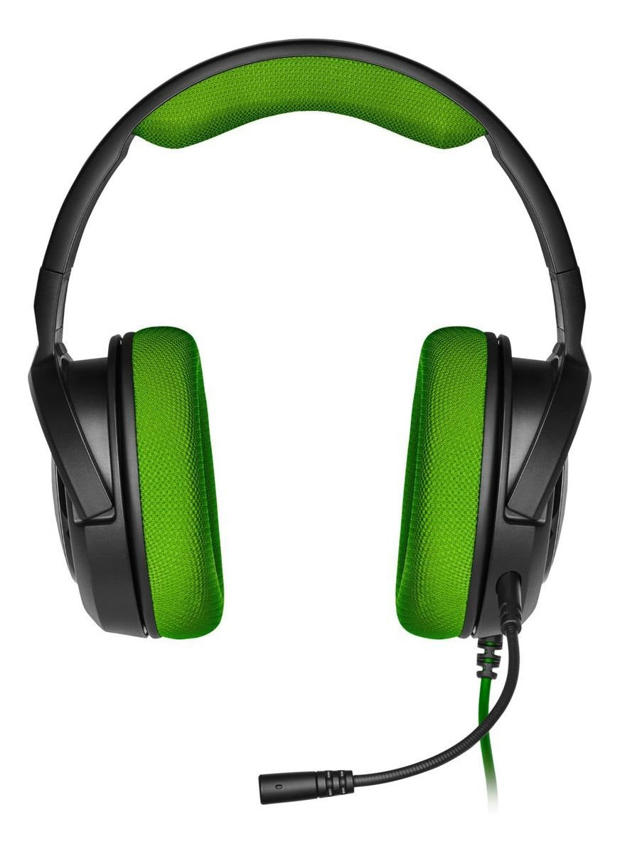 Audifonos Gamer Corsair Hs35 Pc Ps5 Xbox Switch Negro Verde – imagen 2