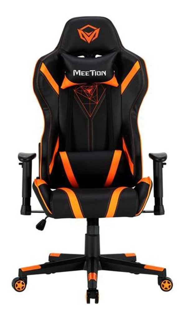 Silla Gamer Meetion Chr15 Negro Naranjo – imagen 3
