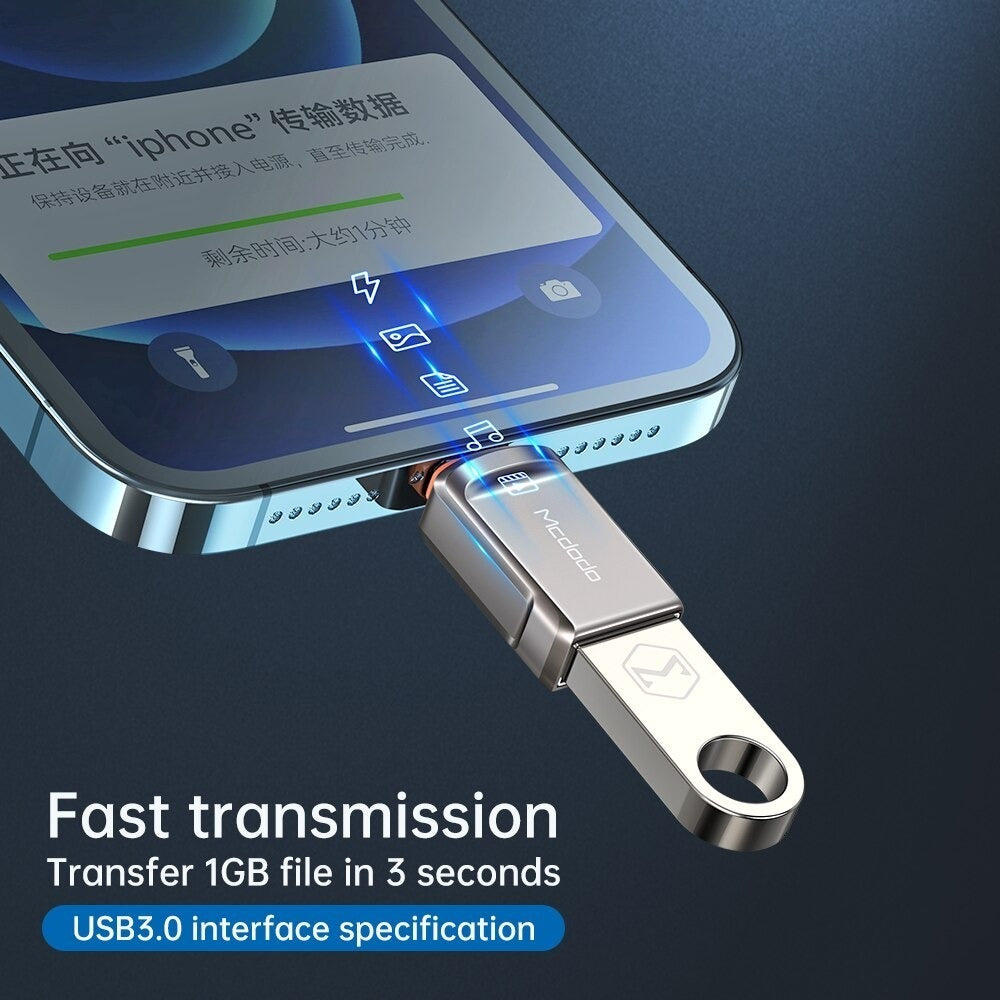 Adaptador Mcdodo Usb 3.0 Hembra A Lightning Macho iPhone Otg – imagen 3