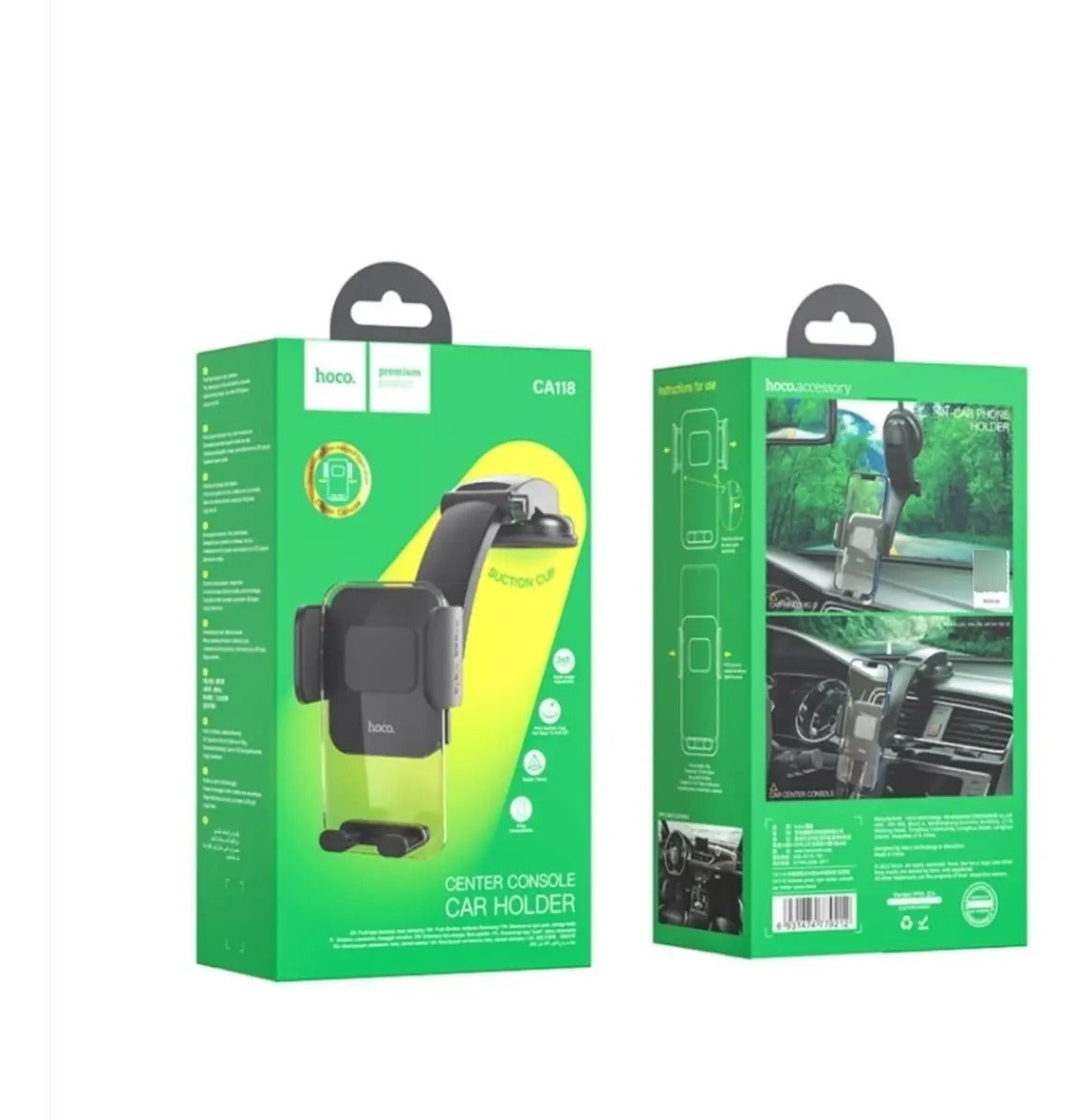 Soporte De Auto Tablero Parabrisas Hoco Ca118 Negro – imagen 3