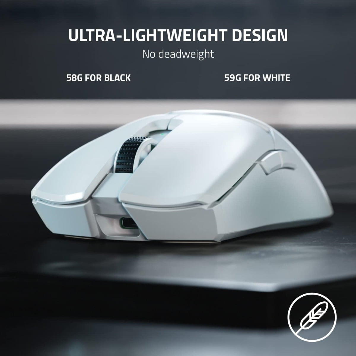 Mouse Gamer Razer Inalámbrico Recargable Viper V2 Pro 30000dpi Blanco – imagen 2