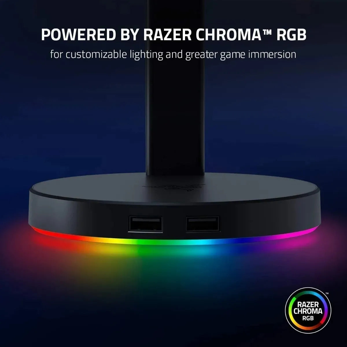 Soporte De Audifonos Razer Base Station V2 Chroma Usb Hub Rosado – imagen 4