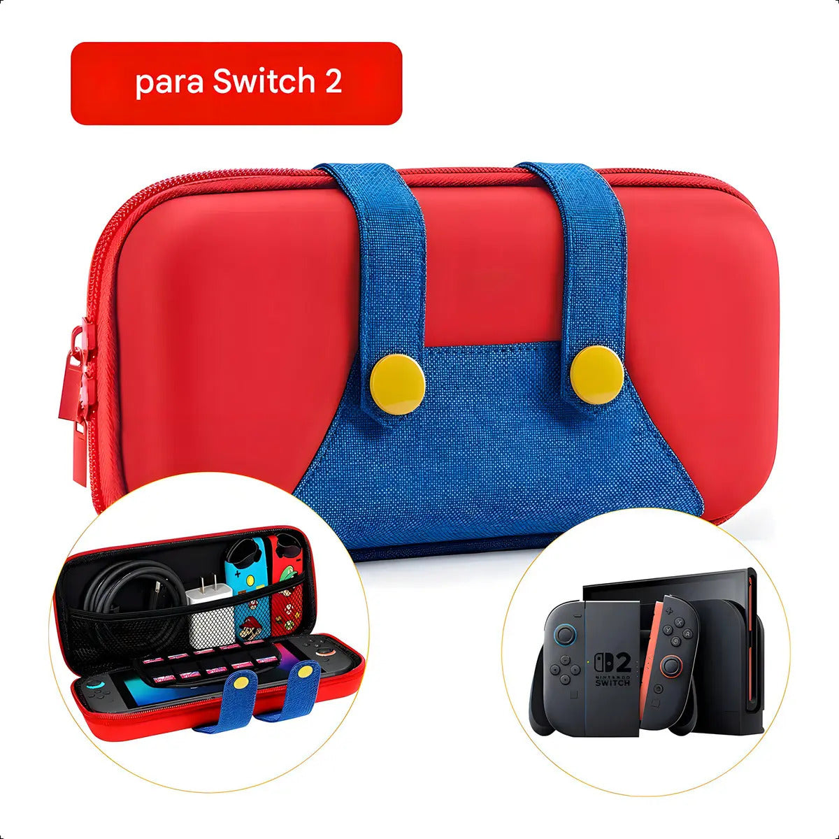Bolso Estuche Protector Para Nintendo Switch 2 Luigui Verde – imagen 3
