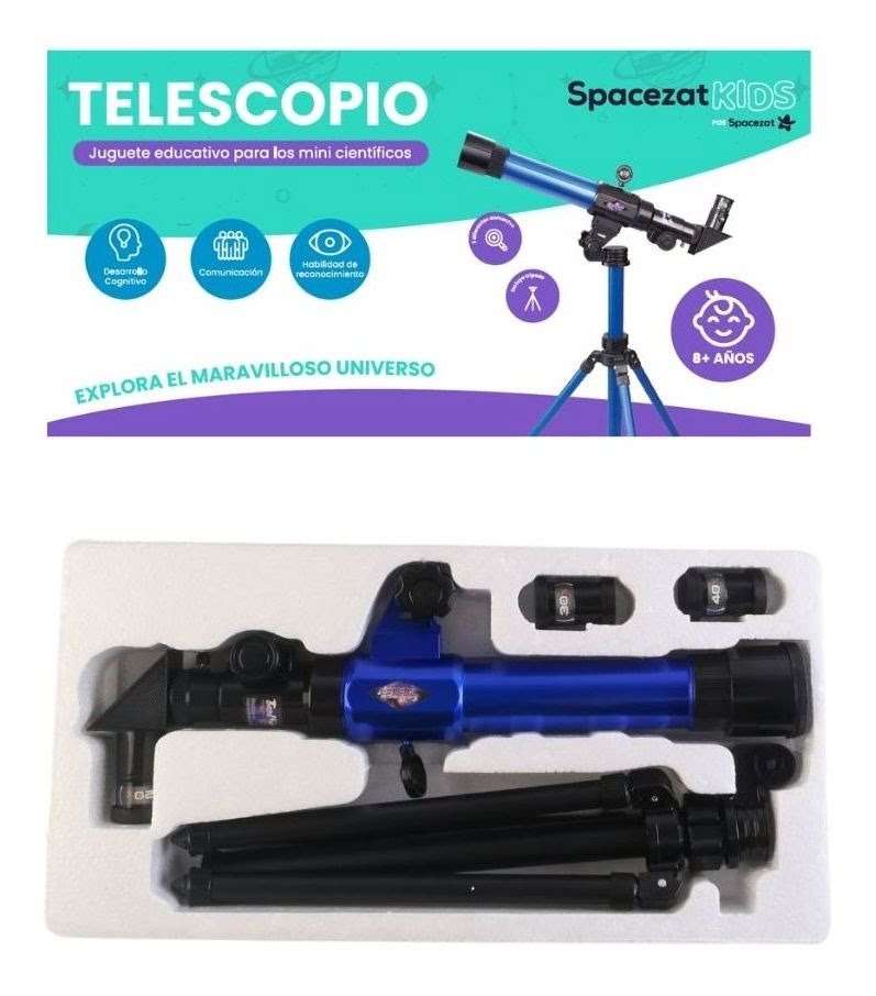 Telescopio Spacezat Pro Para Niños 3 Aumentos Azul – imagen 2