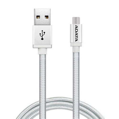 Cable Micro Usb Textil Adata Reversible 2.4a Gris – imagen 3