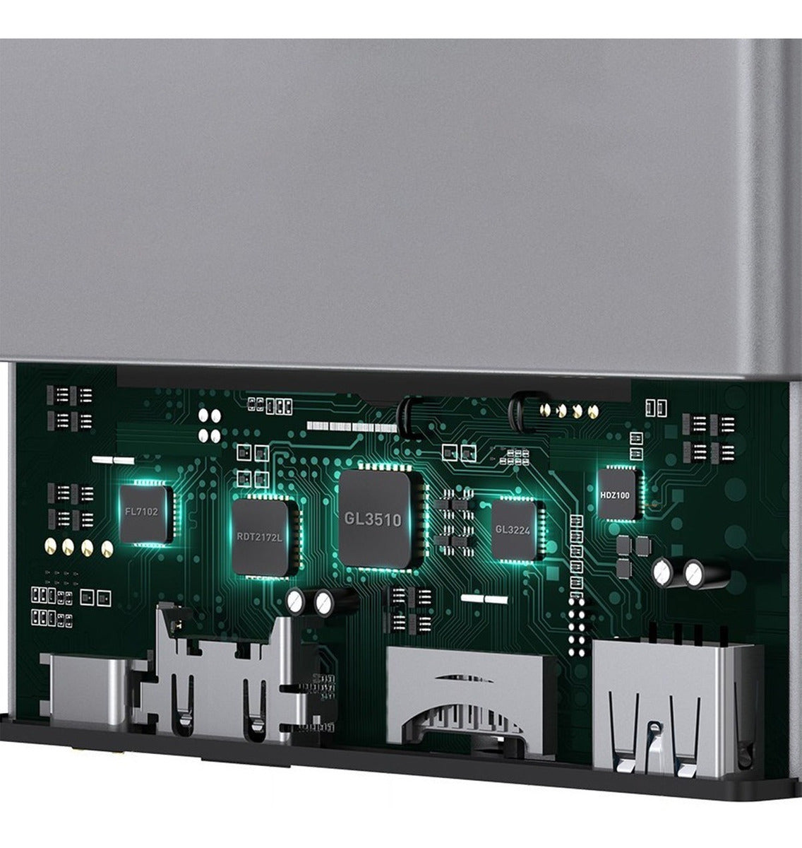 Adaptador Hub Usb C Magic Multifuncional Retráctil 6 En 1 Baseus – imagen 4