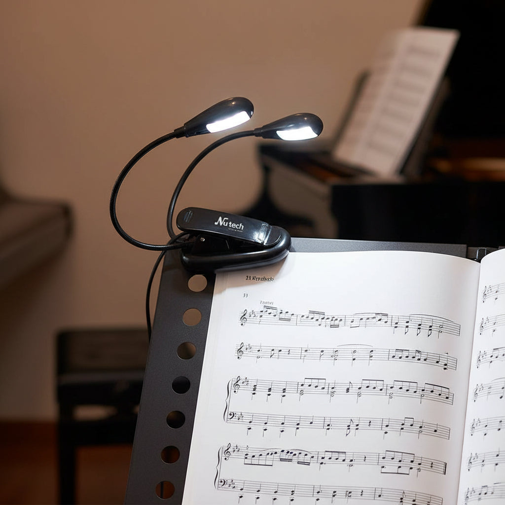 Led Clip Para Partitura Nutech Negro – imagen 3
