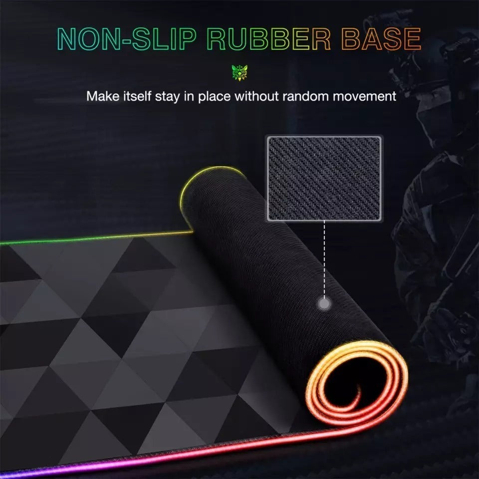 Mousepad Gamer Onikuma G6 Extra Largo 80x30cm Rgb Negro – imagen 4