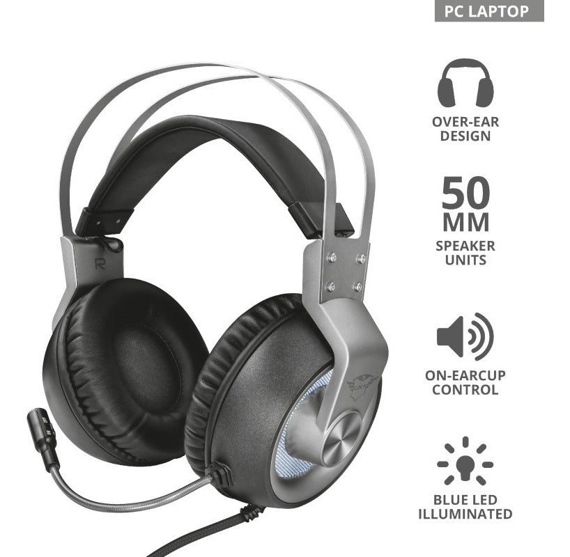 Audífono Gamer Trust Gxt 435 Sonido 7.1 Usb Pc Negro – imagen 2