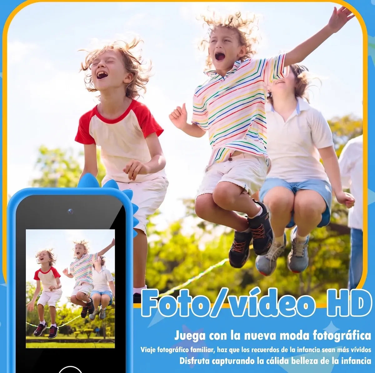 Teléfono Infantil Qiop A10 con Cámara 48 MP y Pantalla 2.8" Azul - vista 2