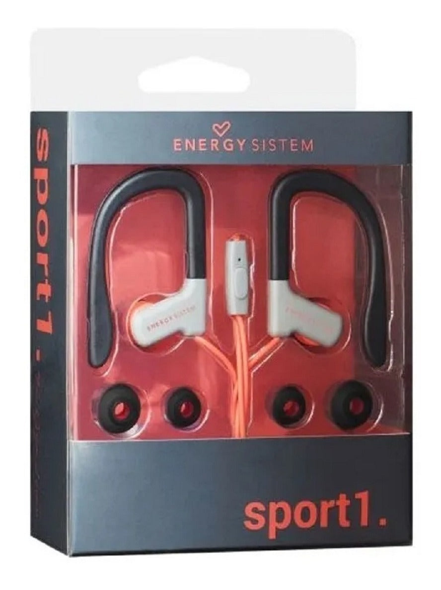 Audifonos Energy Sistem Earphones Sport 1 Microfono Rojo – imagen 2