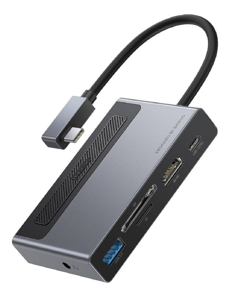 Adaptador Hub Usb C Magic Multifuncional Retráctil 6 En 1 Baseus – imagen 3