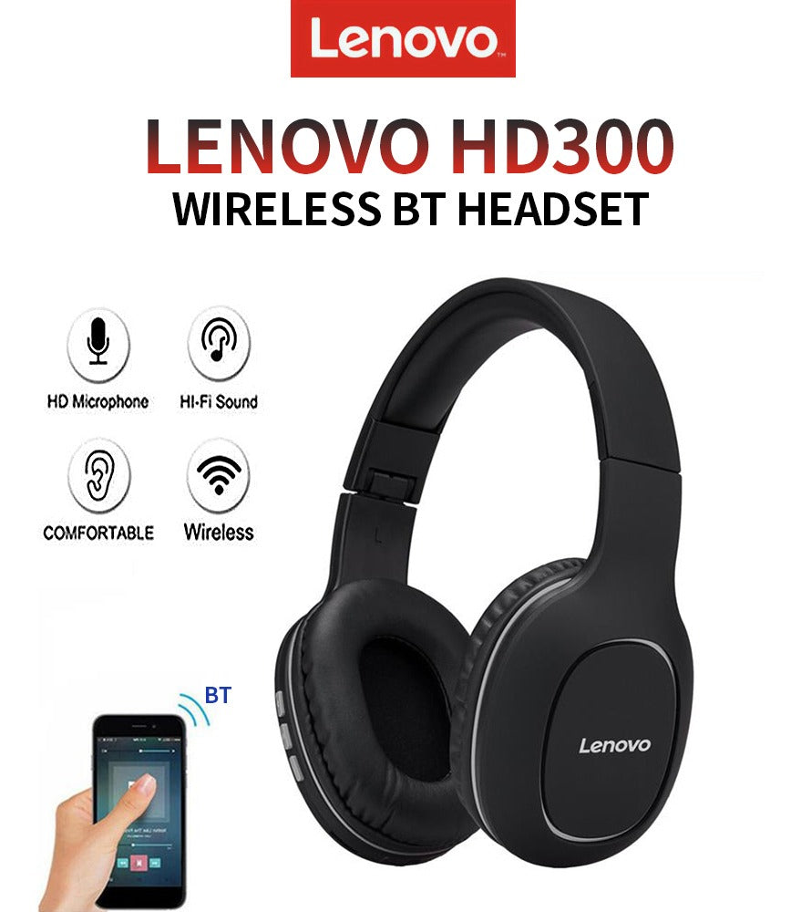Audifonos Bluetooth Lenovo HD 300 Negro – imagen 6