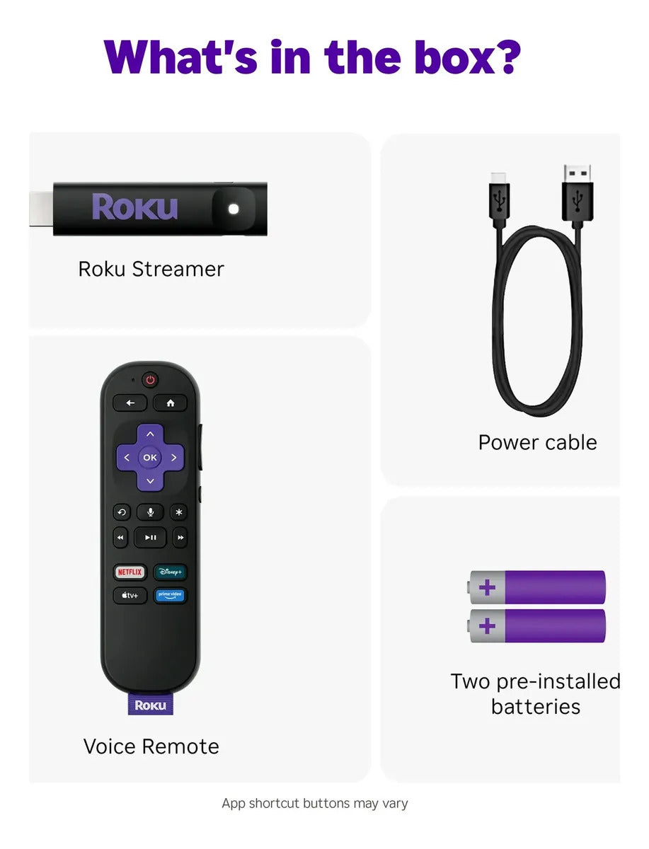 Roku 3840s2 Streaming Stick Hd Con Control Por Voz Negro – imagen 2