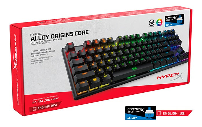 Teclado Gamer Mecanico Hyperx Alloy Origins Core Rgb Switch Azul – imagen 3