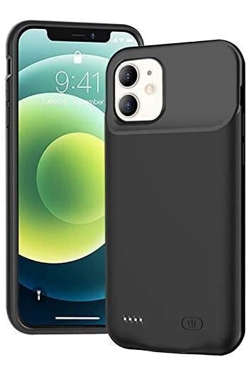 Funda Carcasa Bateria Power Case Iphone 12 Mini 5000 mah Negro – imagen 3