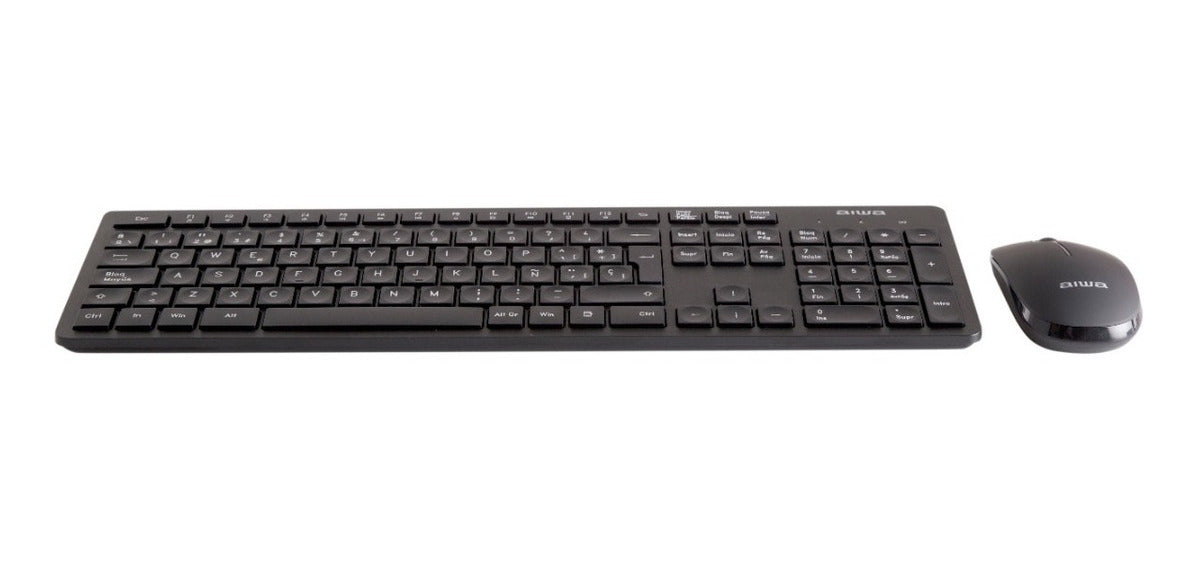 Aiwa Combo Teclado + Mouse Inalámbrico Fc783b Negro – imagen 2