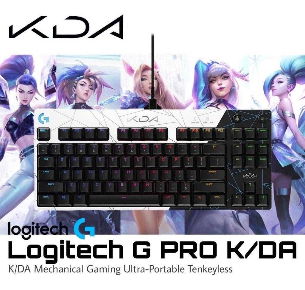 Teclado Gamer Mecanico Logitech Serie G Pro K/da Rgb Lol Negro – imagen 3