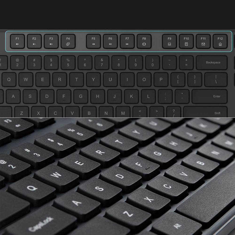 Kit Teclado + Mouse Inalámbrico Xiaomi 104 Teclas 2.4 GHz Negro – imagen 2